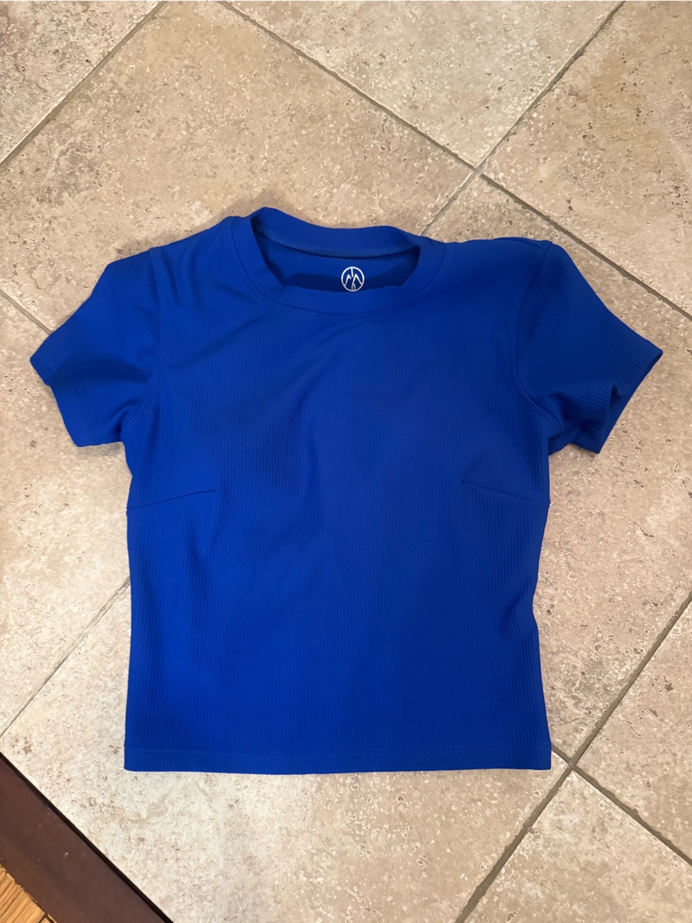 H&M Royal Blue Short Sleeve Ribbed Tee